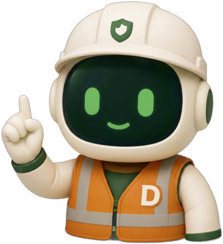 Dex, de preventieassistent van preveTEx, die zwaait